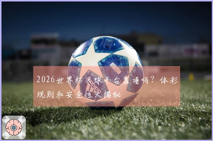 2026世界杯买球平台靠谱吗？体彩规则和安全性大揭秘