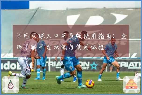 沙巴买球入口网页版使用指南：全面了解平台功能与使用体验